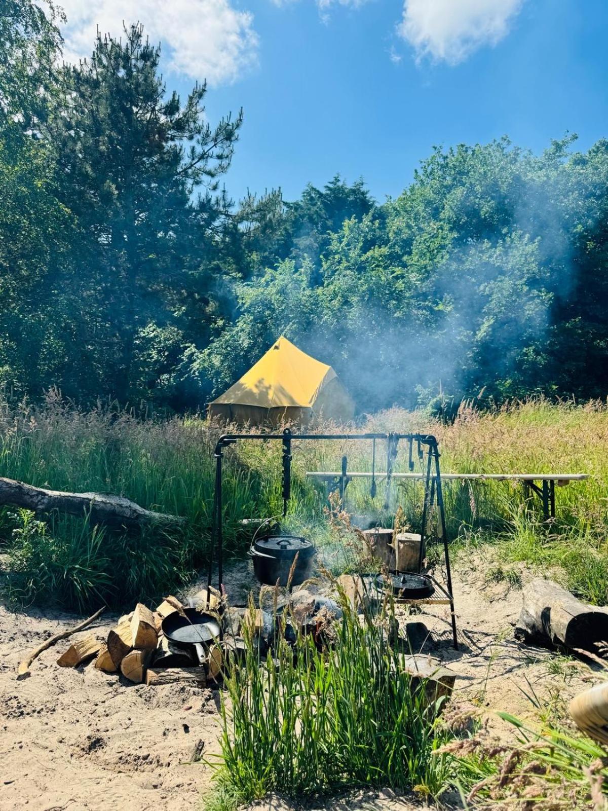 Bell Tent Binnen Duin Luxury tent 't Horntje
